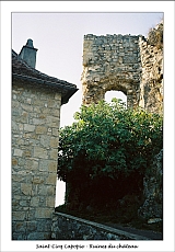 Saint-Cirq-Lapopie - Ruines du  château du XIII ième siècle