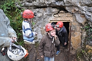 Erkundung einer Höhle  in St Cirq-Madelon 